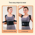 S~Xxxl(20~90Kg) Posture Corrector for WomenãMenï¼Back Brace Posture Correctorï¼ComfyãBreathableãLower Back Pain Reliefã(Black,L-45-60Kg)