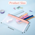 Timart Clear Pencil Pouch-3 Pack, Clear Pencil Case, Pen Holder with Zipper for Kids, Makeup Pouch, Kids Pencil Pouch for Office School Supplies