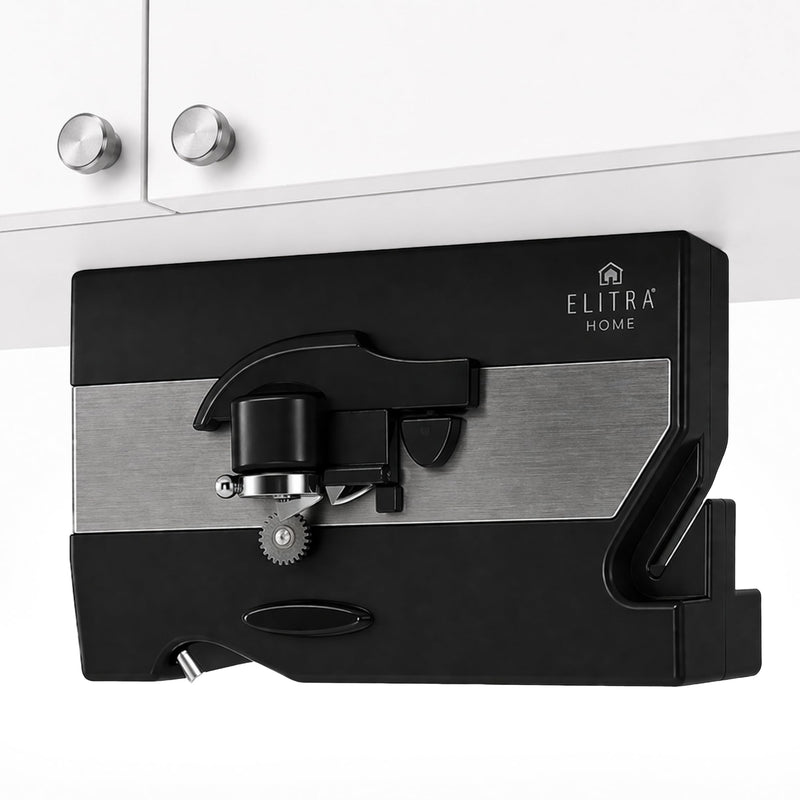 ELITRA HOME – Elitra 3-In-1 Under The Cabinet Electric Can Opener – Black