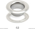 CRAFTMEmore 3/8" (10MM) Hole 100 Sets Grommets Eyelets with Washers for Clothes, Leather, Canvas (Silver)