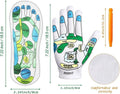 Acupressure Socks and Gloves - 4 Pcs Reflexology Socks with Tools, Tutorial Reflexology Gloves with Massage Sandal, Pain Relief Acupuncture Socks