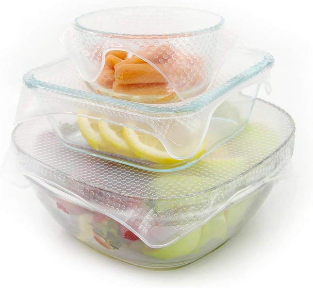 Grand Fusion Microwave-Safe Silicone Food Wrap, Flexible and Reusable Wraps for Food, BPA-Free and Long-Lasting Food Wra