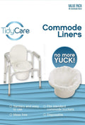 TidyCare Bedside Commode Liners for Portable Toilet Chair Bucket and Bedpan | Value Pack of 48 Disposable Waste Bags for Adults in Medical Care |