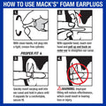 Mack's Ultra Soft Foam Earplugs, 50 Pair - 33dB Highest NRR | Made in USA