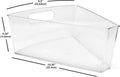 Kitchen Spaces Lazy Susan Deep Organizer Bins, Corner Cabinet Turntable Shelf Storage for Kitchen and Pantry Items, Clear and Sturdy with Built-In