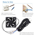 GDSTIME EC AXIAL 8025, Muffin Fan 110V 115V 120V 220V 240V AC 80Mm X 25Mm Small Brushless Cooling Fan with Switch Power Cord for DIY Ventilation