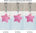 Bathtub Overflow Drain Cover with 5 Suction Cups, Pink | Adds 3-4 Inches of Water Depth, Starfish-Shaped Silicone Bath Tub Drain Plug