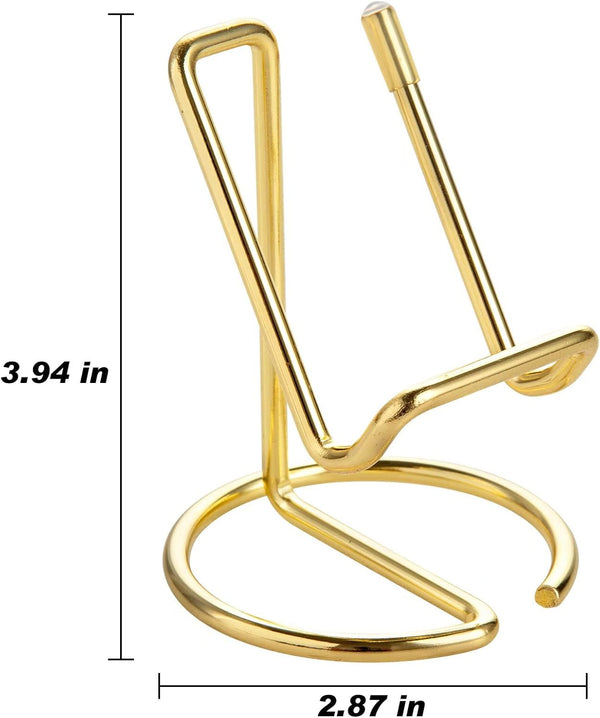 ROPOSY Cell Phone Stand for Desk, Cute Metal Gold Cell Phone Stand Holder Desk Accessories, Compatible with All Mobile Phones, iPhone, iPad gold 1