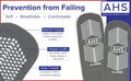 Grippy Socks | Gray One Size Fits Most Non Skid Socks | 6 Pairs of Anti-Slip Socks