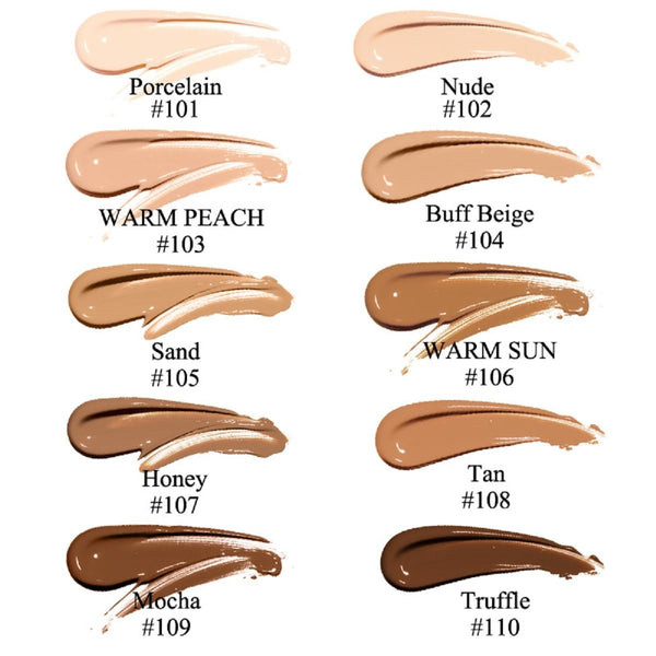 2 Pack PHOERA Foundation, Long-Lasting Waterproof Oil Full Coverage Flawless Soft Matte Liquid Foundation.105 San 2 Count (Pack of 1) 105 Sand