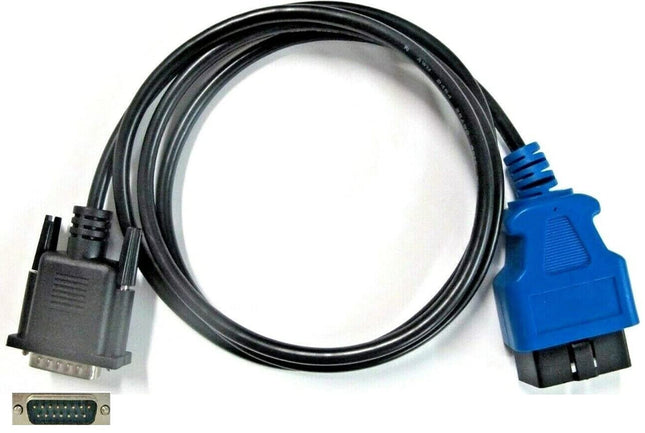 OBD-II OBD2 Cable for Older NEXIQ1 with 15-Pin Male Adapter Cable Fits NEXIQ USB Link1 (1St Generation) 125032 P/N 44801