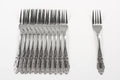 DecorRack 12pcs Dinner Forks, Stainless Steel, 7.5 inches, Flatware, Dishwasher Safe 12 Pack