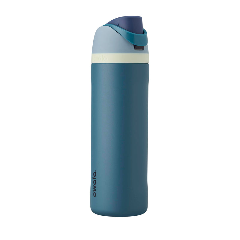 Owala Freesip Insulated Stainless Steel Water Bottle with Straw for Sports, Travel, and School Bpa-Free Sports Water Bottle, 24 Oz, Denim