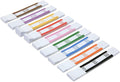 BLUE PANDA Money Bands - 300-Pack, 7.75 x 1.25 In, 9 ABA Colors - Money Organizer for Cash & Currency Straps With Adhesive Strip for Efficient