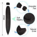 8 Pack Braiding Hair Pre Stretched - 26" 100G/Pack Premium Pre Stretched Braiding Hair Extensions, Professional Itch Free Hot Water Setting Perm
