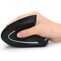 Lekvey Ergonomic Mouse, Vertical Wireless Mouse - Rechargeable 2.4Ghz Optical Vertical Mice : 3 Adjustable DPI 800/1200/1600 Levels 6 Buttons, for