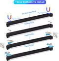 Black Light Bar 10W 1ft LED Blacklight for Fluorescent Tapestry Poster Body Paint Glow Party UV Strip Lights for Cabinet and Display Magnetic