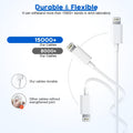 Fast iPhone Charger, iPhone Charger Fast Charging 2Pack Quick Chargers 6ft Long USB C to Lightning Cable Quick Charging Cord USB Charge Block