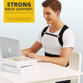 Upgraded Back Brace Posture Corrector for Men and Women - Relief for Neck, Back,And Shoulder Pain - Full Adjustable and Breathable Posture Back