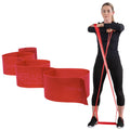THERABAND CLX Resistance Band with Loops, 5-Foot Band Level 2 / Medium - Red Consecutive Loop