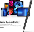 (2 Pcs)[0.18-inch Fine Tip ] Stylus Touch Screen Pens 5.5" L Perfect for Drawing Writing Gaming Compatiable with Apple iPad iPhone Samsung Tablets