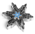 Christmas Cookie Cutters Set of 5 Pieces, Snowflake Shaped Cookie Cutters Set for Christmas and Winter Holiday, Stainless Steel Winter Snowflake
