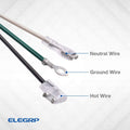 ELEGRP 0651510LY L15515 L22515 18AWG LCDI Power Cord Plug for A/C Air Conditioner, E250451 UL Certified, 7.5FT Leakage Current Detection