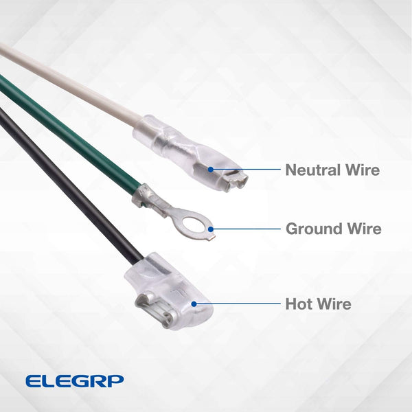 ELEGRP 0651510LY L15515 L22515 18AWG LCDI Power Cord Plug for A/C Air Conditioner, E250451 UL Certified, 7.5FT Leakage Current Detection