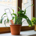 Tcamp 10 Pack Terracotta Watering Spikes, Plant Watering Devices Wine Bottle Automatic Plant Self Watering Spikes for Vacations, Self-Watering