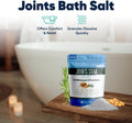 Joints Soak Bath Salt 32 Ounces Epsom Salt with Natural Rosemary, Frankincense and Peppermint Essential Oils Plus Vitamin C in BPA Free Pouch with