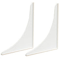 EZ-FLO 7 x 9 Inch White Bathroom Shower Splash Guard, Pack of 2, 15266