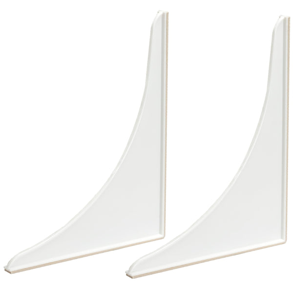 EZ-FLO 7 x 9 Inch White Bathroom Shower Splash Guard, Pack of 2, 15266