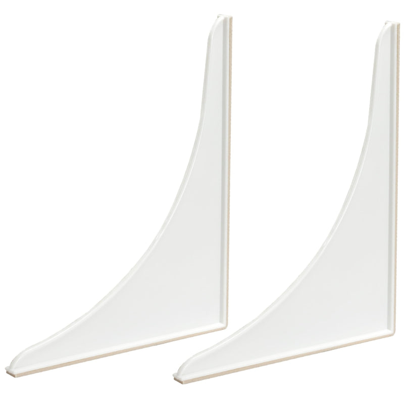 EZ-FLO 7 x 9 Inch White Bathroom Shower Splash Guard, Pack of 2, 15266