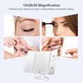 WEILY Makeup Mirror with 21 LED Lights,Two Power Supply Modes White 3.2"L x 7.5"W