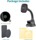 Apps2Car Magnetic Phone Holder for Car, Dashboard Windshield Phone Holder Mount with Flexible Arm & Built-In Strong Magnets, Suction Cup Phone