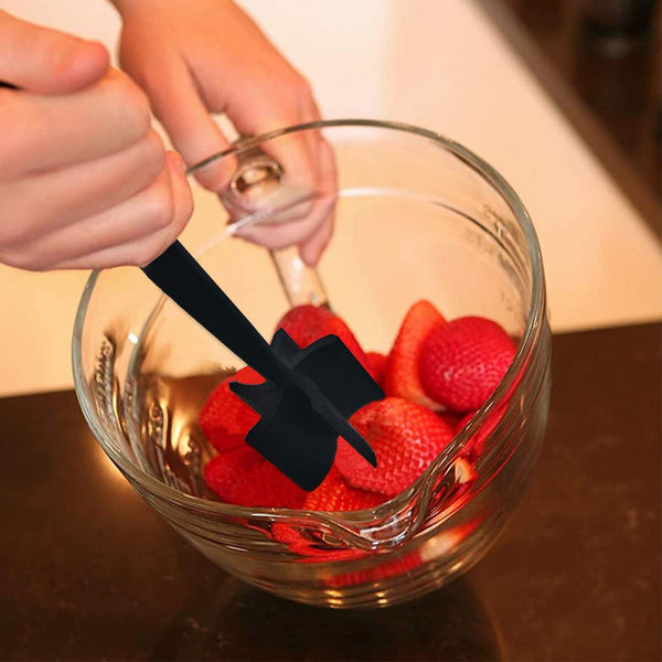 Meat Chopper, 5 Curve Blades Ground Beef Masher, Heat Resistant Meat Masher Tool for Hamburger Meat, Ground Beef, Turkey and More, Nylon Hamburger