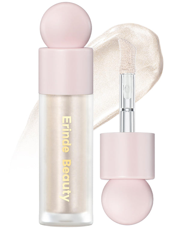 Erinde Liquid Highlighter, Face Bronzer Stick, Natural Glossy Finish, Lightweight Blendable Silky Smooth Cream Illuminator, Cruelty-Free, 01#