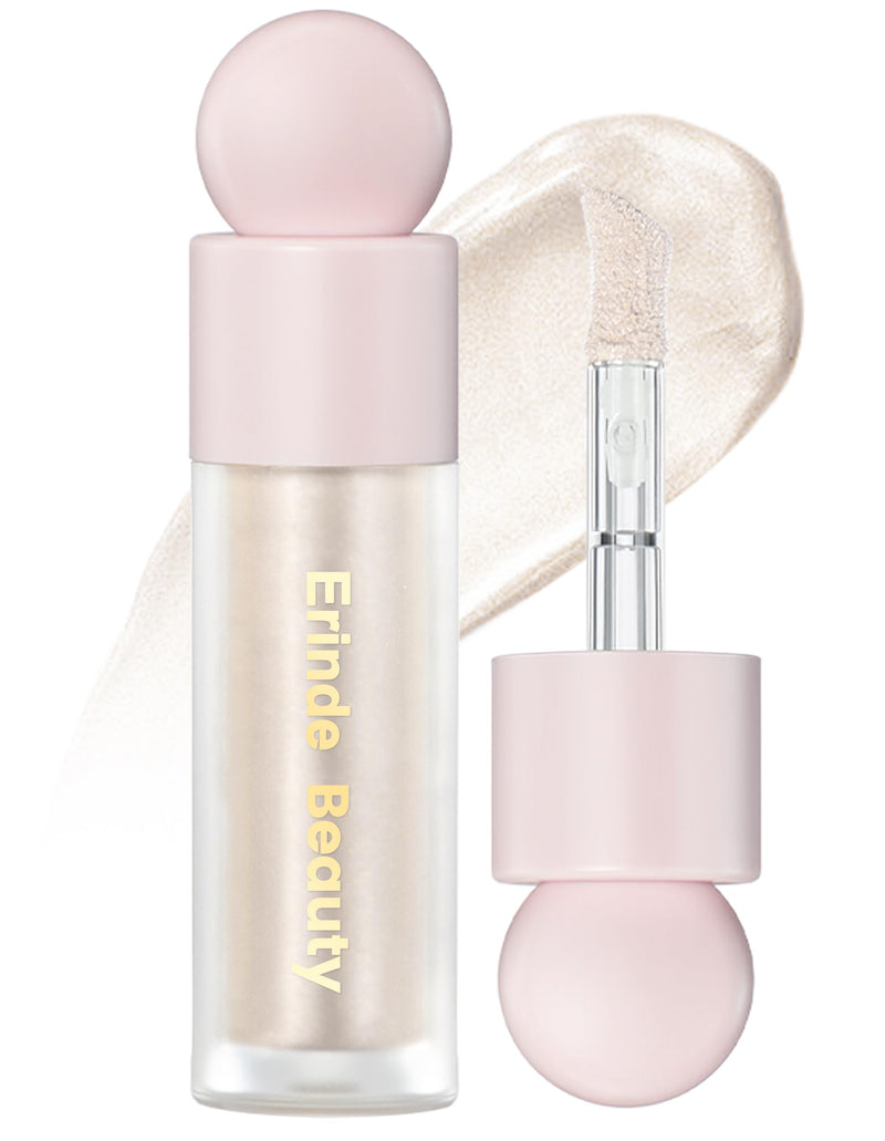 Erinde Liquid Highlighter, Face Bronzer Stick, Natural Glossy Finish, Lightweight Blendable Silky Smooth Cream Illuminator, Cruelty-Free, 01#