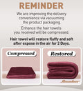 Hicober Microfiber Hair Towel Wrap for Women, Plum Navy Aqua Green, 3-Pack Plum,navy,aqua Green Large