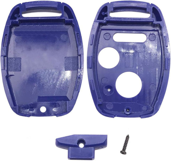 2PCS Replacement Key Fob Cover for Honda 2003-2012 Accord 2006-2013 Civic EX 2009-2015 Pilot 2005-2006 CR-V Ridgeline Odyssey Key Fob Case Shell 3