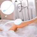 Joyzan Back Lotion Applicator, Long Handled Shower Massager Roll Brush Wand | Self Reach Tanner Bath Dispenser Curved Rotating Head Sunscreen Skin