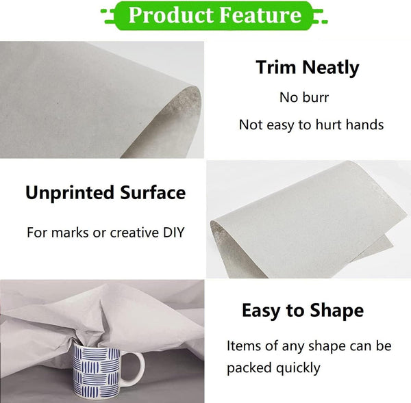 Newsprint Packing Paper Sheets for Moving, Shipping, Box Filler, Wrapping and Protecting Fragile Items 1.3 Lbs (50 Sheets, 26” x 15”) 50 Sheets