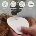 Reusable Hemp Cotton Rounds 15-Pack with Bamboo Storage Box – Ultra-Soft Organic Face Pads for Makeup Removal, Skincare Accessories, and