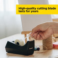 Scotch Desktop Tape Dispenser, Black, 2.7 in. x 2.7 in. x 6.4 in., 1 Tape Dispenser, Polystyrene (PS) 1-Pack