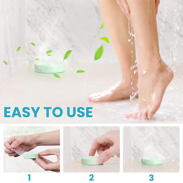 CalmNFiz Shower Steamers Aromatherapy Self Care Gifts 8 Pack Set, Green