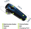 TOORUN Bluetooth Earpiece, M26 Bluetooth Headset Handsfree V5.0 Wireless Earpiece Headphone with Noise Reduction and Microphone Compatible for