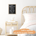 Felt Letter Board - 680 Letters, Numbers & Symbols, 16 x 12 inch, Changeable Message Board for Notes & Announcements, Wood Frame, 2 Storage Bags,