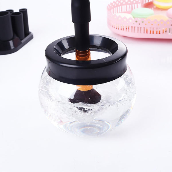 Makeup Brush Cleaner Dryer, Neeyer Super-Fast Electric Brush Cleaner Machine Automatic Brush Cleaner Spinner Makeup Brush Tools Black