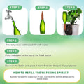 Tcamp 10 Pack Terracotta Watering Spikes, Plant Watering Devices Wine Bottle Automatic Plant Self Watering Spikes for Vacations, Self-Watering