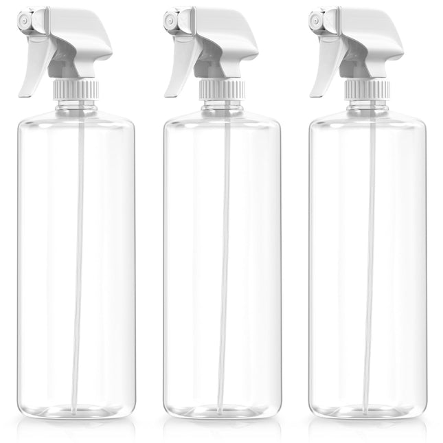 Bar5F Plastic Spray Bottles with Mixor Trigger, 32 Oz | Professional, Leak Proof, Empty, Adjustable Fine to Powerful Spr